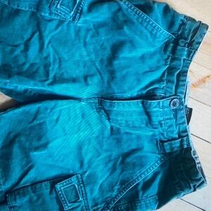 Army green cargo shorts size 6